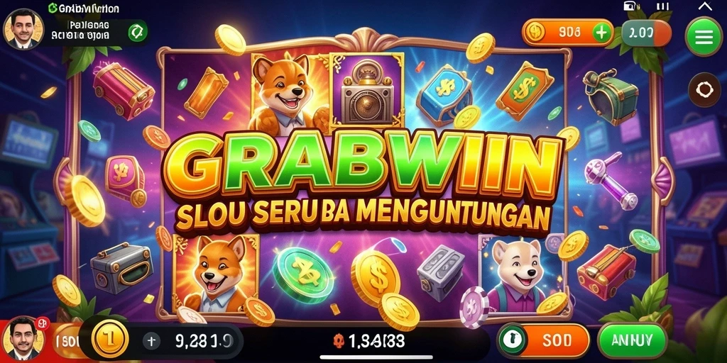 Tampilan gameplay menarik dari permainan Slot GRABWIN yang penuh warna.