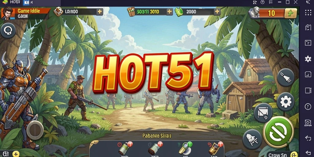 Screenshot gameplay HOT51 menampilkan pengalaman Idle yang menyenangkan.