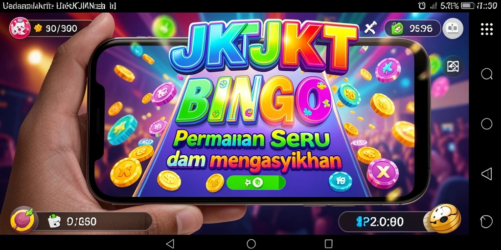 Screenshot gameplay JKTJKT menunjukkan suasana bermain Bingo yang seru.