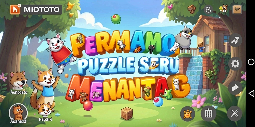 Tampilan screenshot gameplay MIOTOTO yang menampilkan berbagai teka-teki menarik.