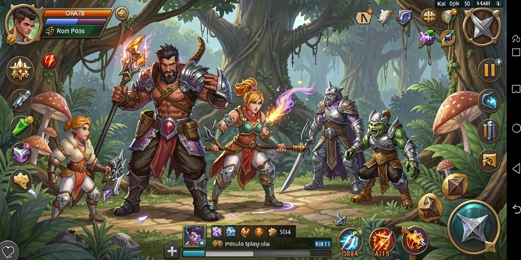 Tampilan gameplay yang mengasyikkan dalam ORA78, penuh aksi dan strategi.