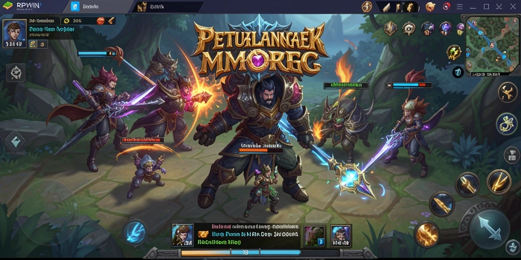Tampilan gameplay epik dalam dunia RPWIN yang penuh aksi.