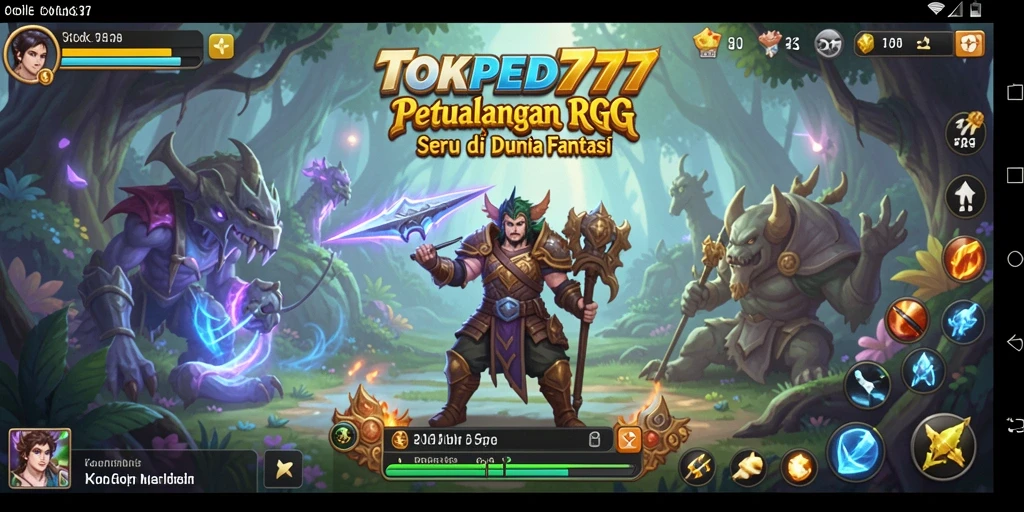 Tangkapan layar dari gameplay seru TOKPED777 di dunia fantasi.