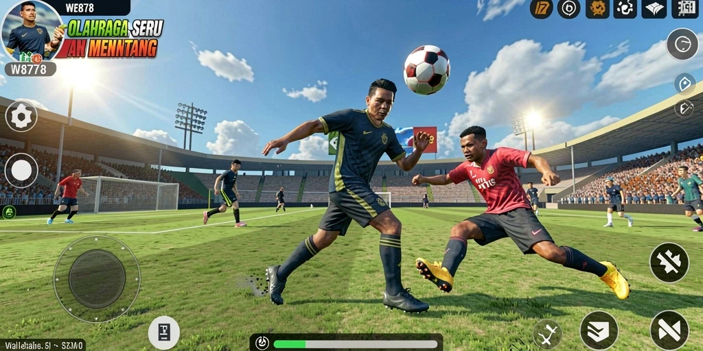 Tampilan gameplay WE878 yang mengasyikkan dan penuh aksi.